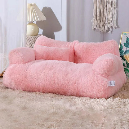 Cozy Up Your Furry Friend This Winter with Our Plush Luxury Cat Bed Sofa! Perfect for Cats & Small Dogs! 🐾❤️