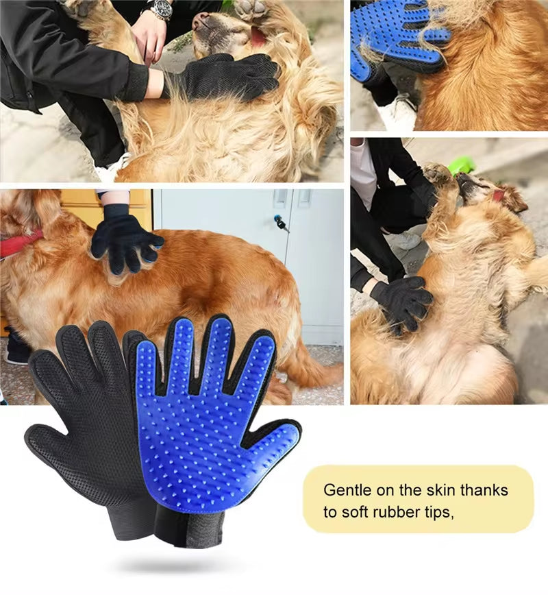 Pamper Your Pets with the NONOR Rubber Bath Brush & Massage Glove for Purr-fect Grooming! 🐾✨