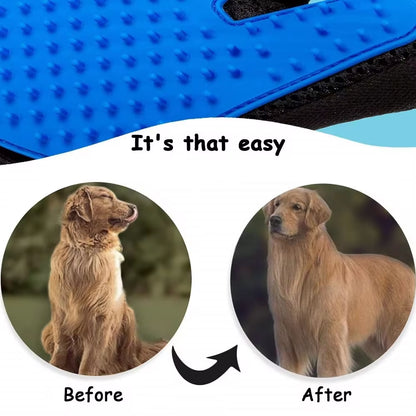 Pamper Your Pets with the NONOR Rubber Bath Brush & Massage Glove for Purr-fect Grooming! 🐾✨