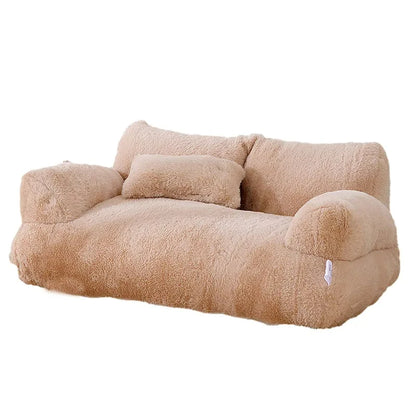 Cozy Up Your Furry Friend This Winter with Our Plush Luxury Cat Bed Sofa! Perfect for Cats & Small Dogs! 🐾❤️