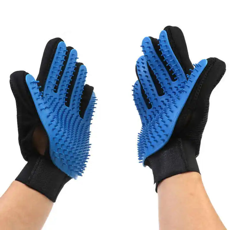 Pamper Your Pets with the NONOR Rubber Bath Brush & Massage Glove for Purr-fect Grooming! 🐾✨