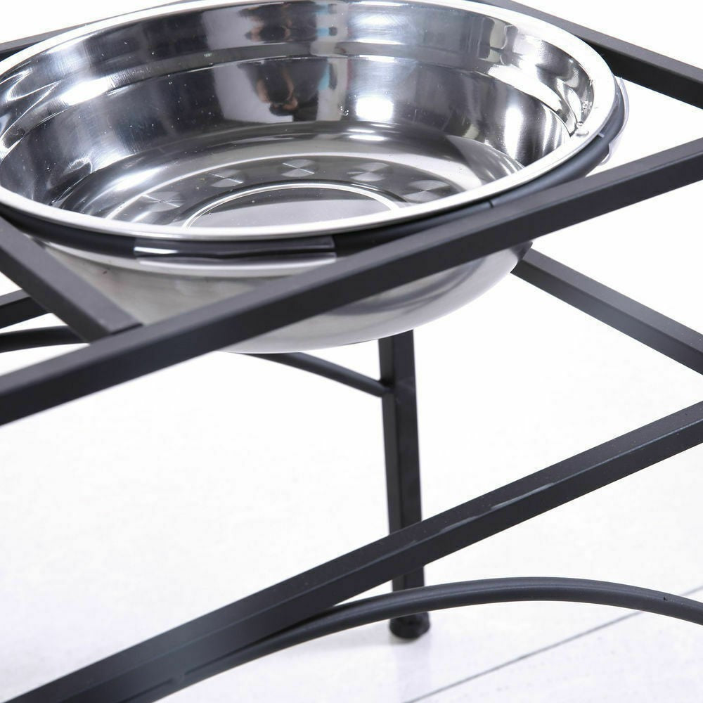 Elevate Mealtime for Your Furry Friend with the Stylish Dual Elevated Stainless Steel Pet Feeder Bowl! 🐾✨
