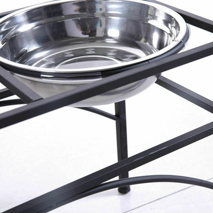 Elevate Mealtime for Your Furry Friend with the Stylish Dual Elevated Stainless Steel Pet Feeder Bowl! 🐾✨