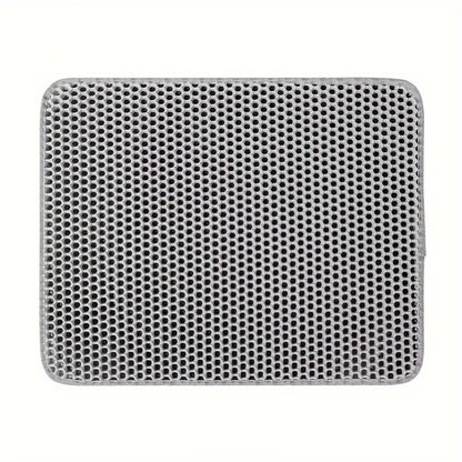 Say goodbye to messy litter! 🐾 Check out our Large Cat Litter Mat with a unique honeycomb design for easy cleaning and scatter control! Perfect for keeping your space fresh and tidy! 💧✨