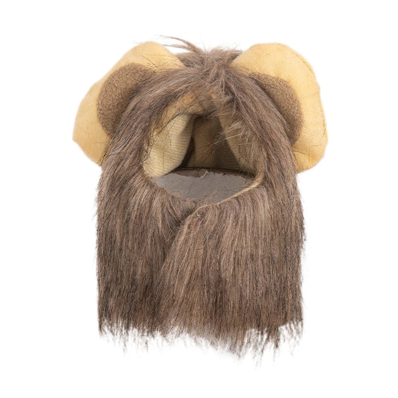 Transform your pet into a roaring cutie with our adorable Lion Mane Wig Hat! Perfect for Halloween, cosplay, or just for fun! 🦁🎉 #PetCostume #HalloweenReady