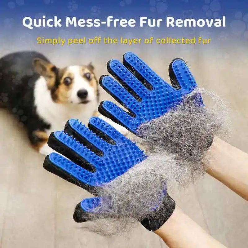 Pamper Your Pets with the NONOR Rubber Bath Brush & Massage Glove for Purr-fect Grooming! 🐾✨