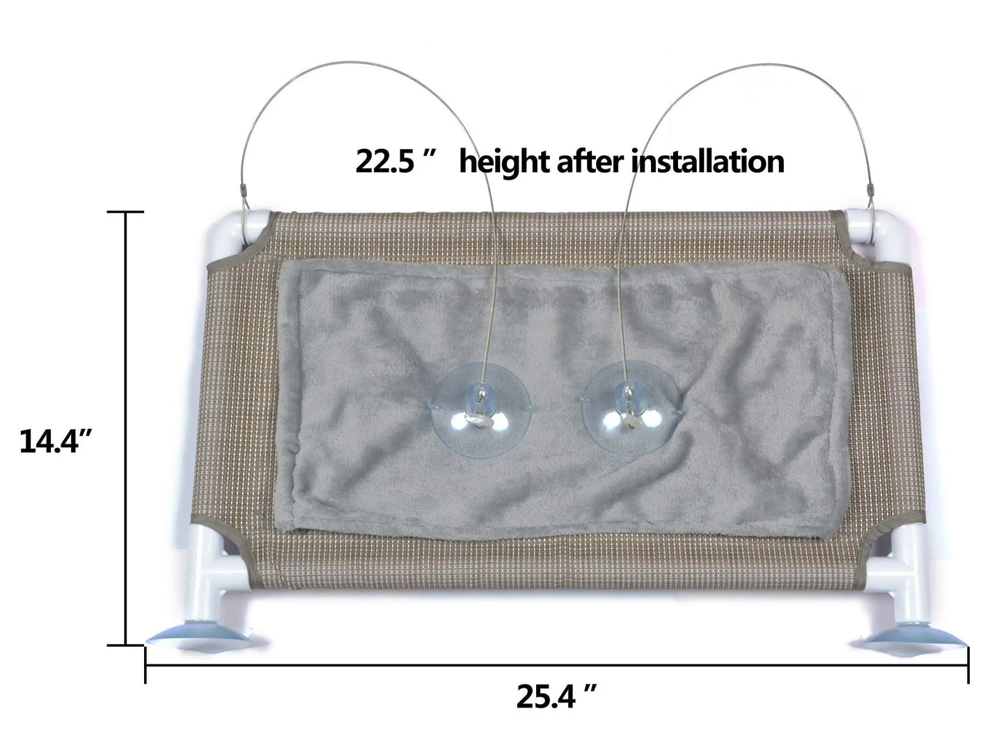 Cat Hammock for Window, Cat Bed Sunny Seat Safety and Space Saving Window Mounted Cat Perch